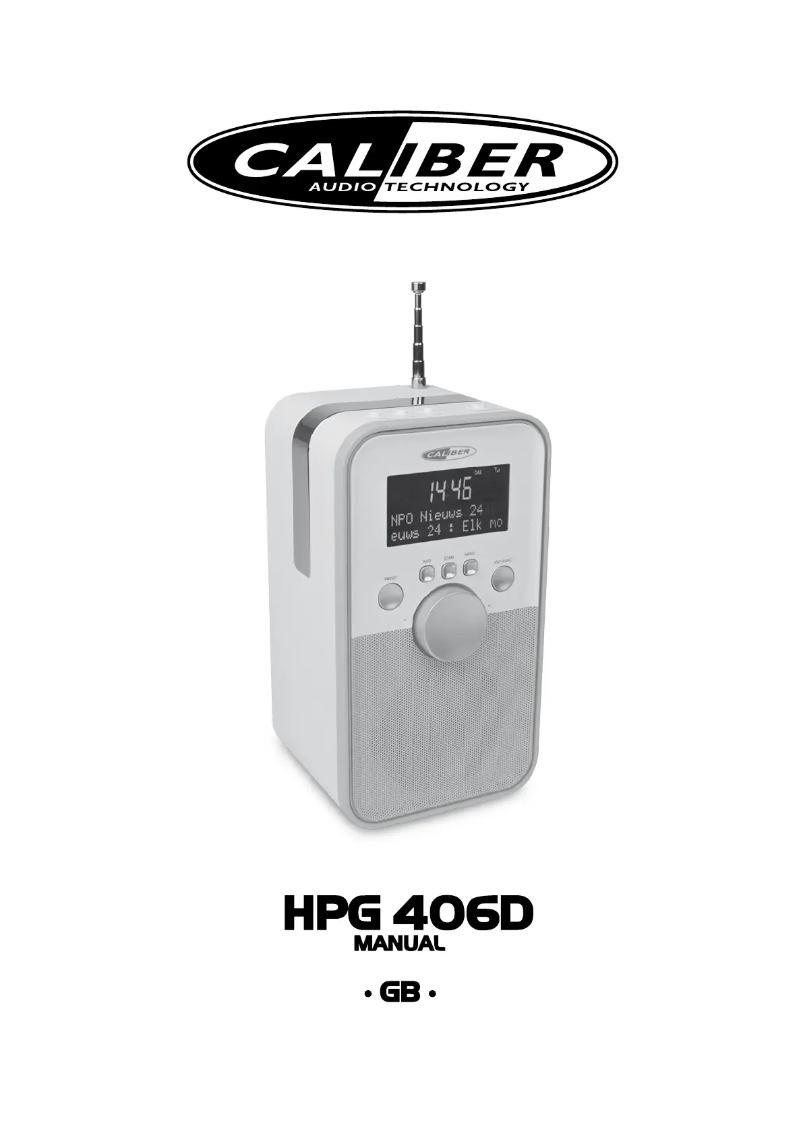 Image de la première page du manuel de l'appareil HPG406D