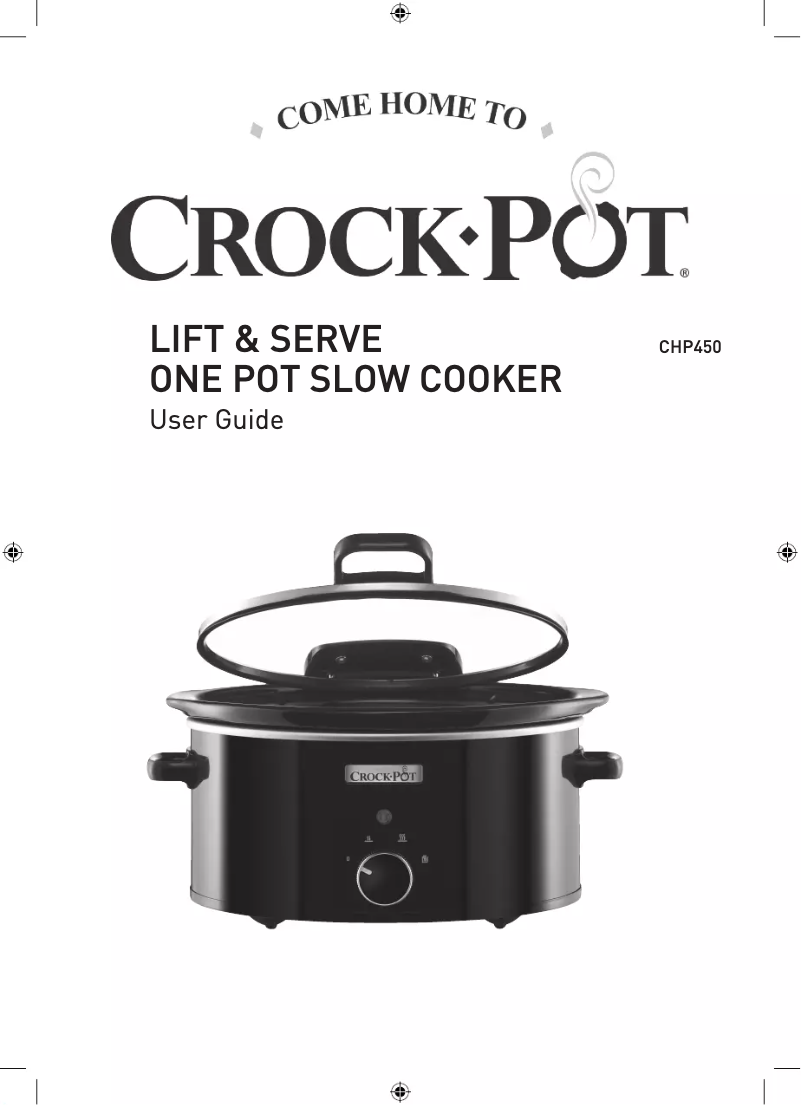 Page 1 de la notice Manuel utilisateur Crock-Pot Lift & Serve CHP450