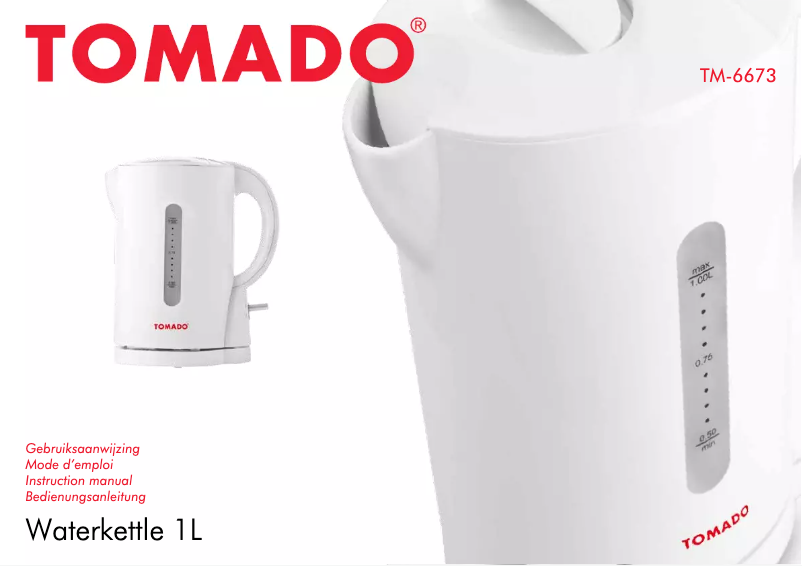 Page 1 de la notice Manuel utilisateur Tomado TM-6673