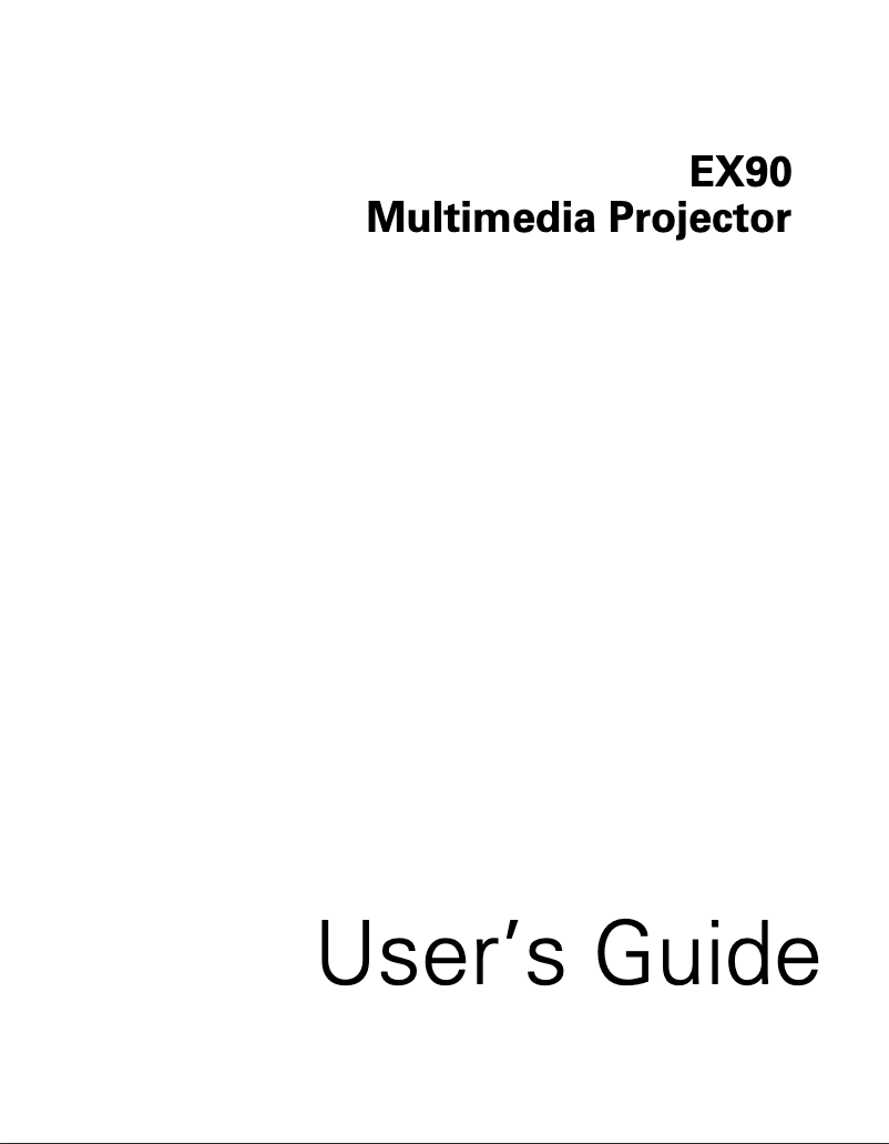 Page 1 de la notice Manuel utilisateur Epson EX90