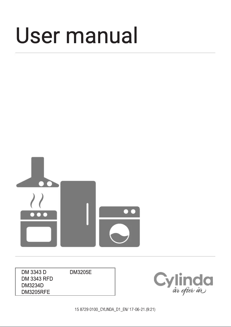 Page 1 de la notice Manuel utilisateur Cylinda DM3205E