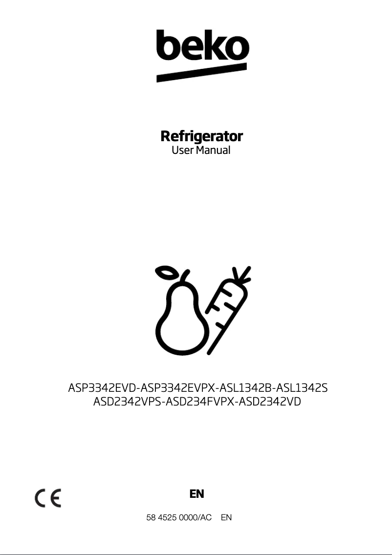 Image de la première page du manuel de l'appareil ASD234FV