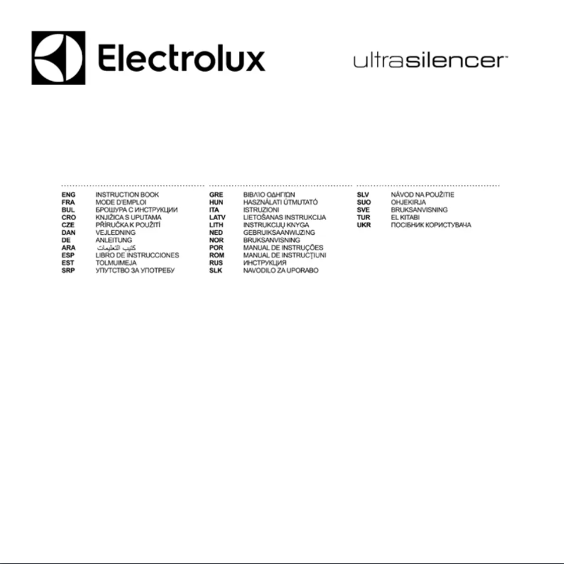 Page n°1 - Manuel utilisateur Electrolux UltraSilencer ZUSAFPRO58