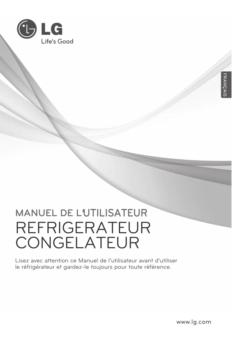 Page 1 de la notice Manuel utilisateur LG GC-B253SLQK