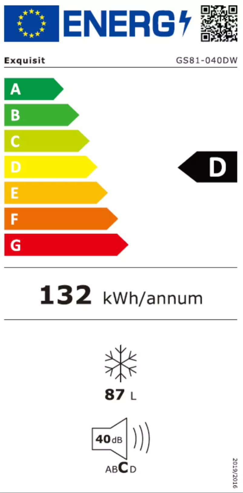 Page n°1 - Manuel utilisateur Exquisit GS81-040DW