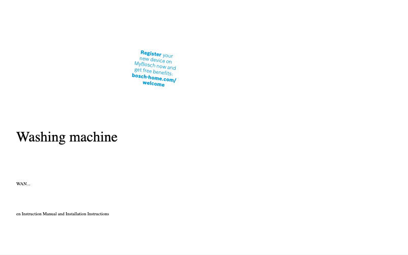 Imagen de la primera página del manual del dispositivo WAN28050GB