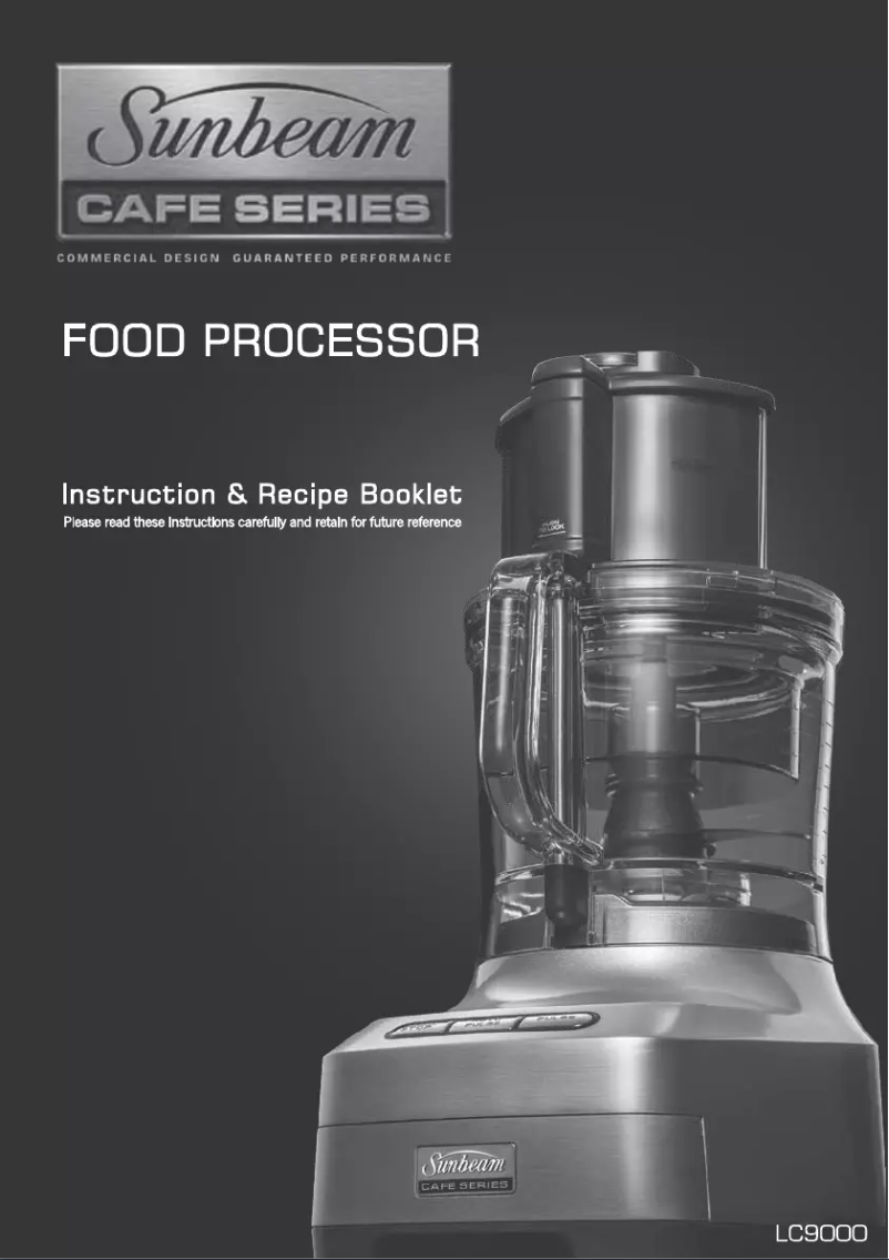 Page 1 de la notice Manuel utilisateur Sunbeam Cafe Series LC9000