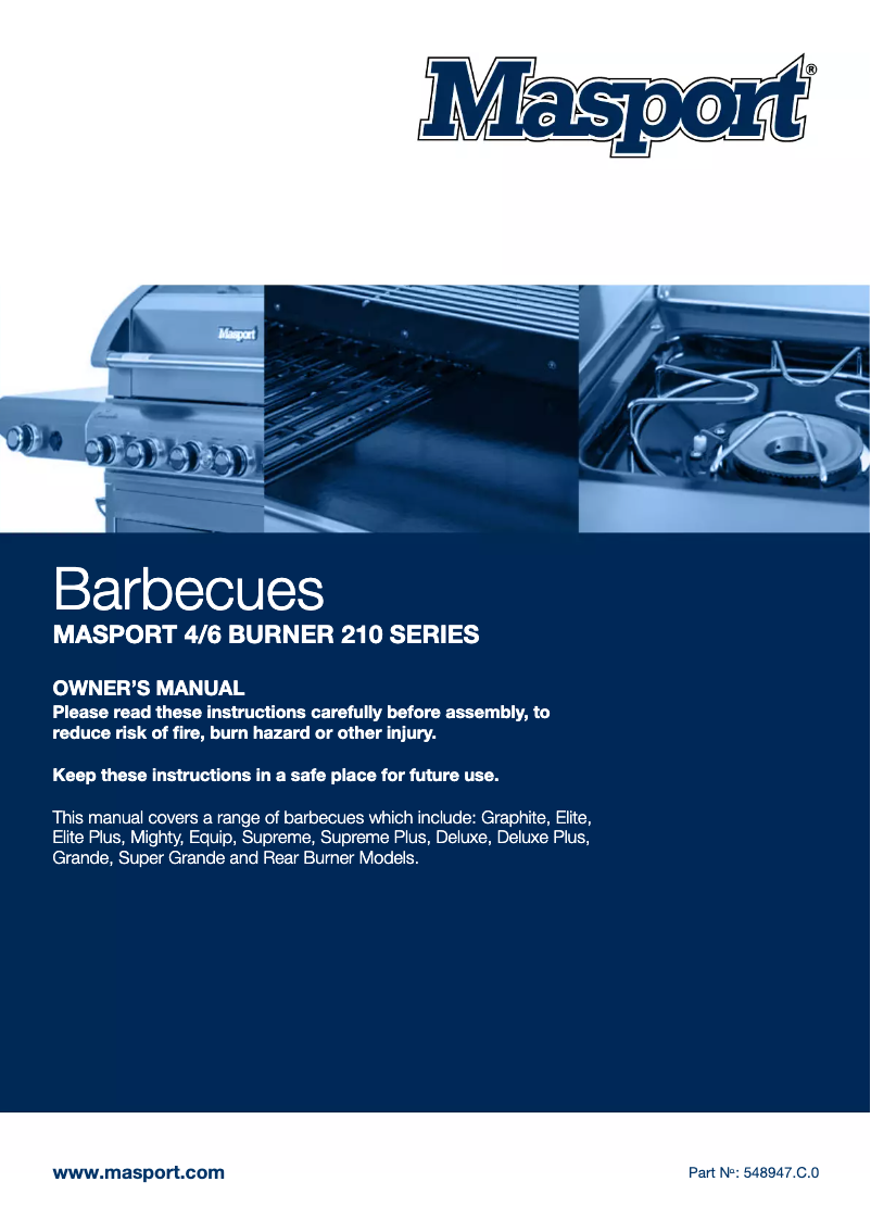 Página 1 del manual Manual de usuario Masport Supreme W SII