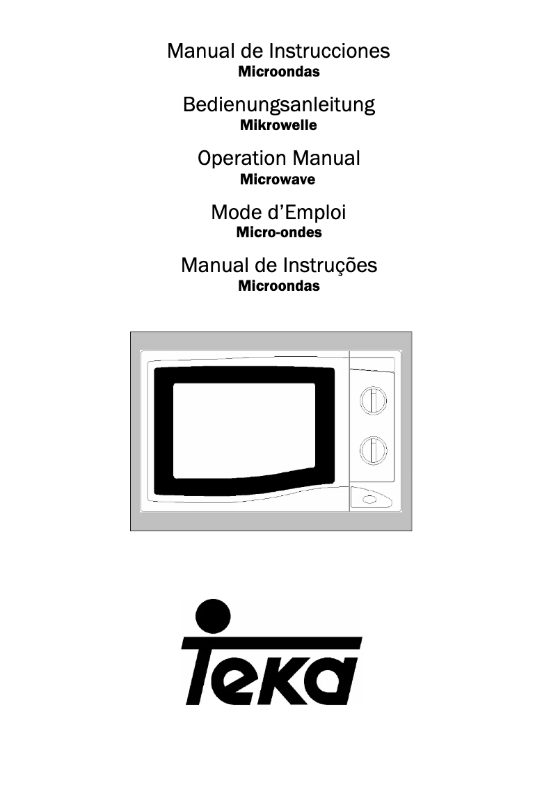 Imagen de la primera página del manual del dispositivo TMW 18 XI