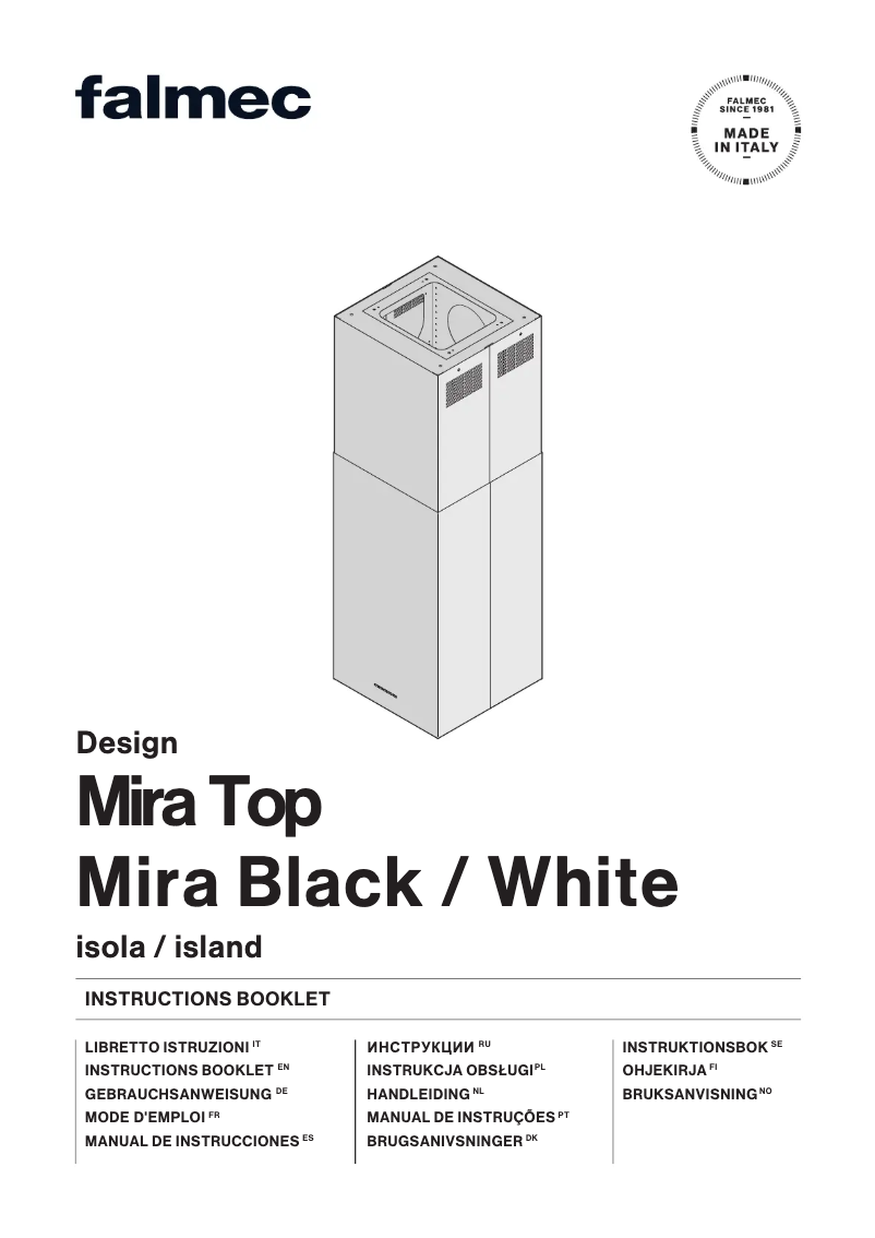 Image de la première page du manuel de l'appareil Mira