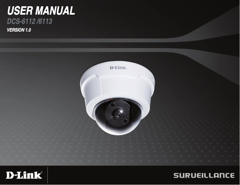 Image de la première page du manuel de l'appareil DCS-6113