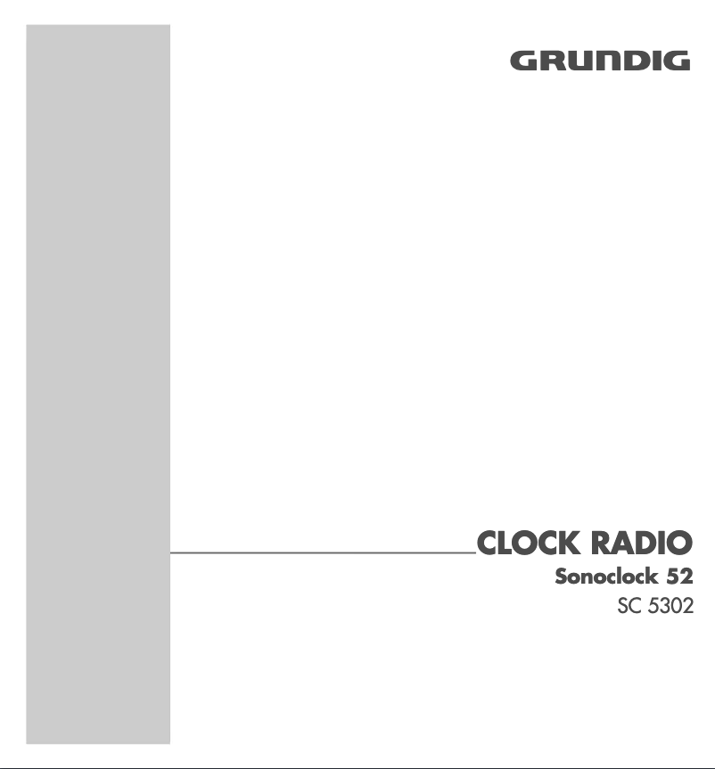 Página 1 del manual Manual de usuario Grundig Sonoclock 52