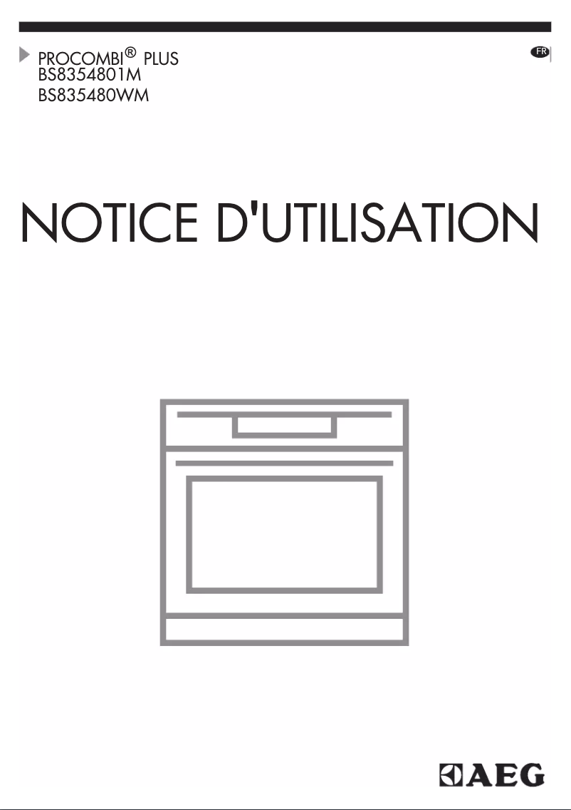 Page 1 de la notice Manuel utilisateur AEG BS835480WM