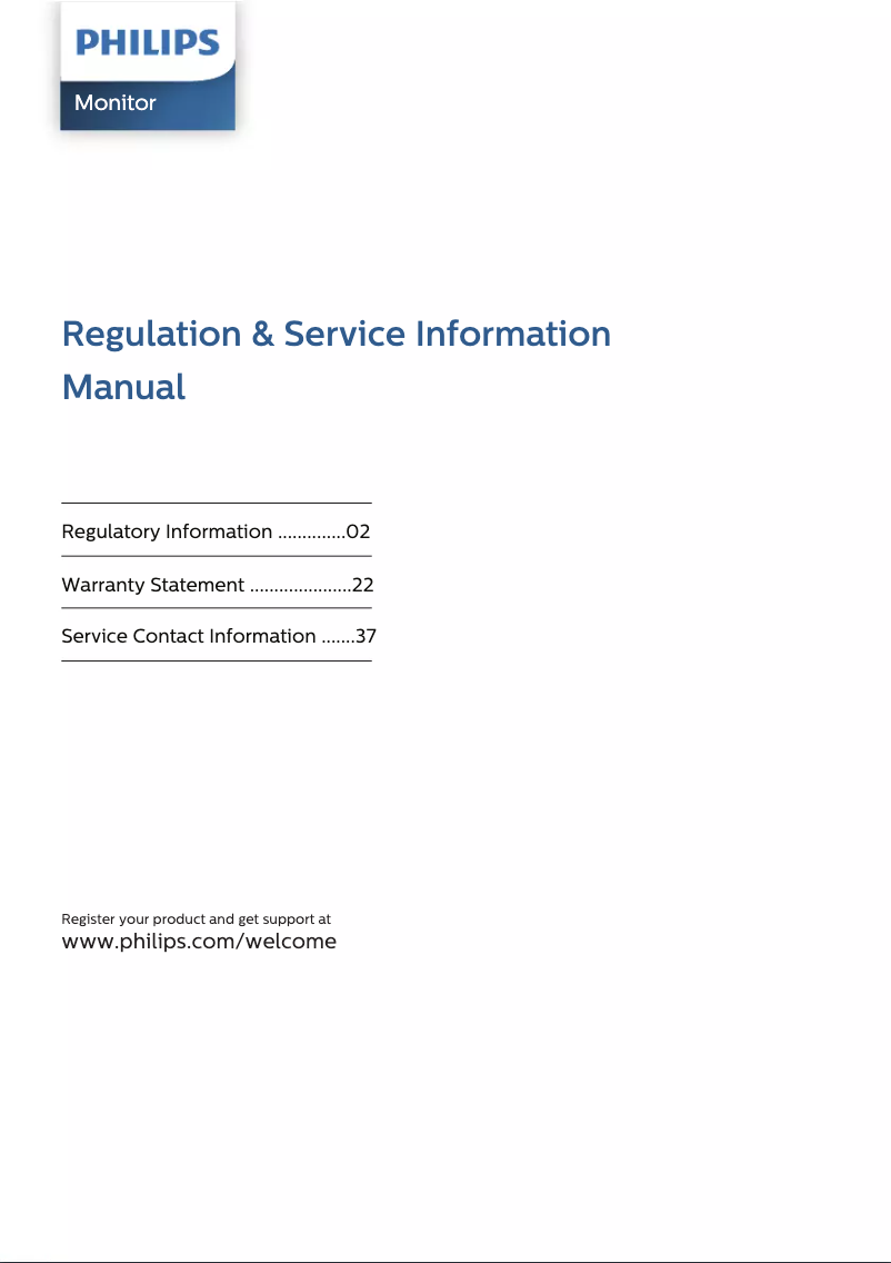 Page n°1 - Manuel utilisateur Philips 236V4
