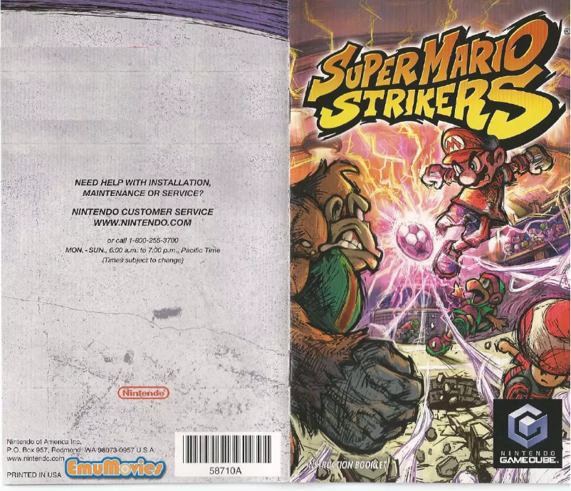 Page n°1 - Manuel utilisateur Nintendo Super Mario Strikers (GameCube)