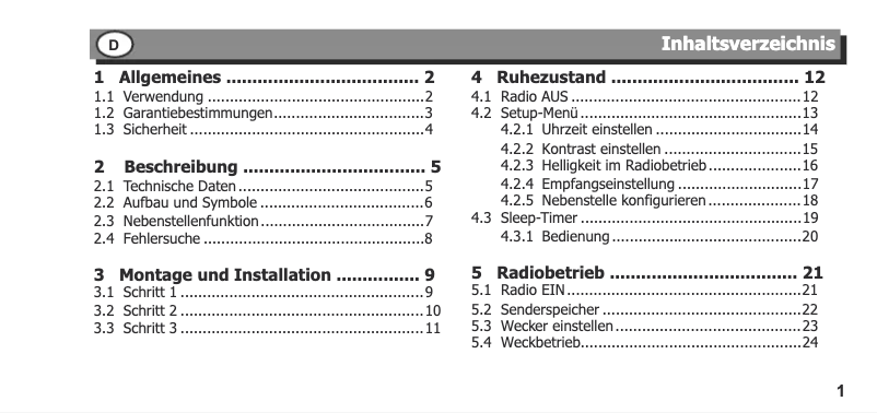 Página 1 del manual Manual de usuario PEHA D 20.485.02