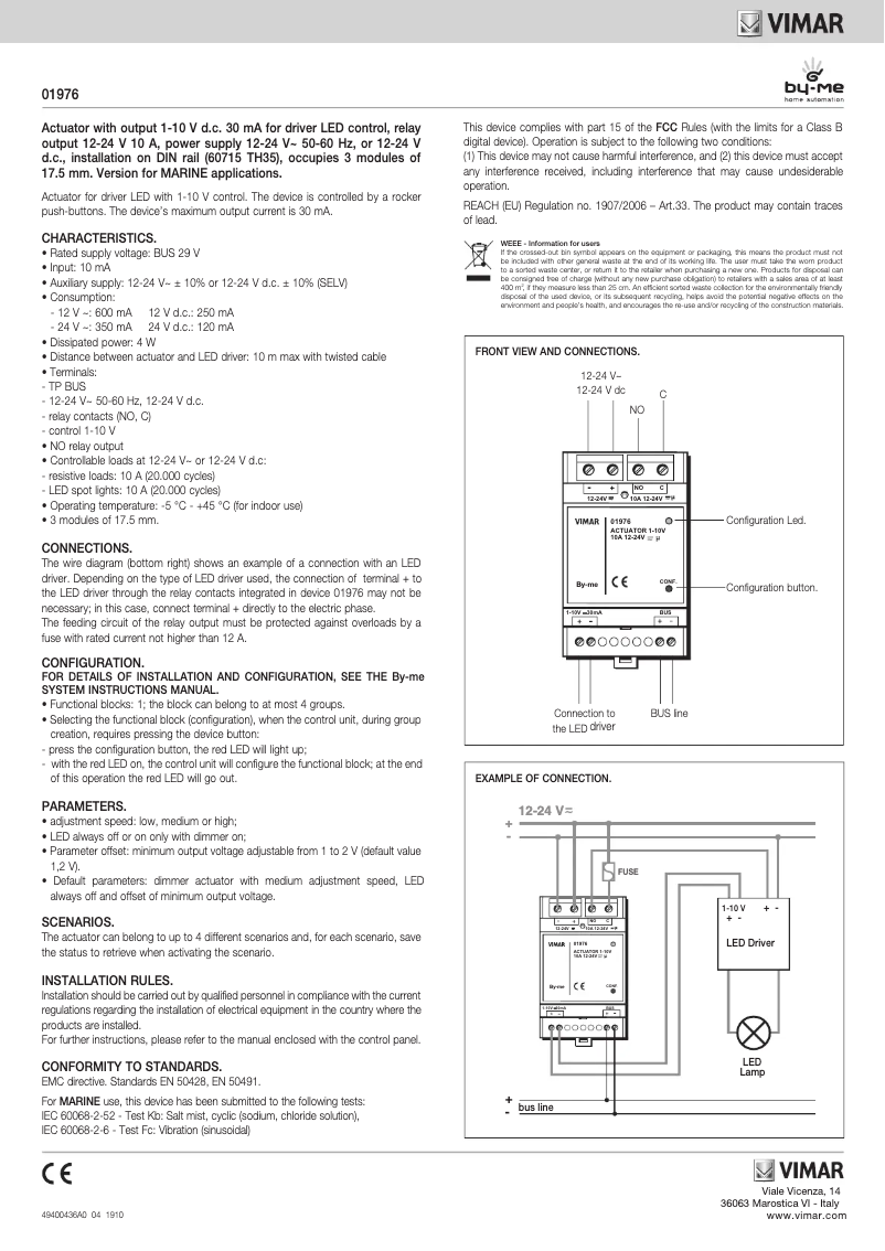 Image de la première page du manuel de l'appareil 01976