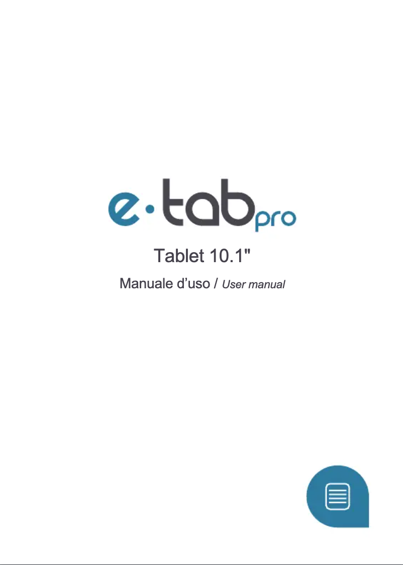 Page n°1 - Manuel utilisateur Microtech e-tab Pro LTE