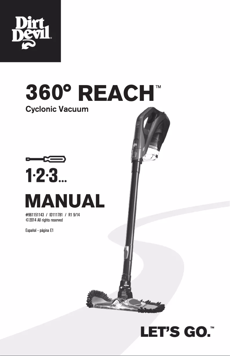 Page n°1 - Manuel utilisateur Dirt Devil 360° Reach