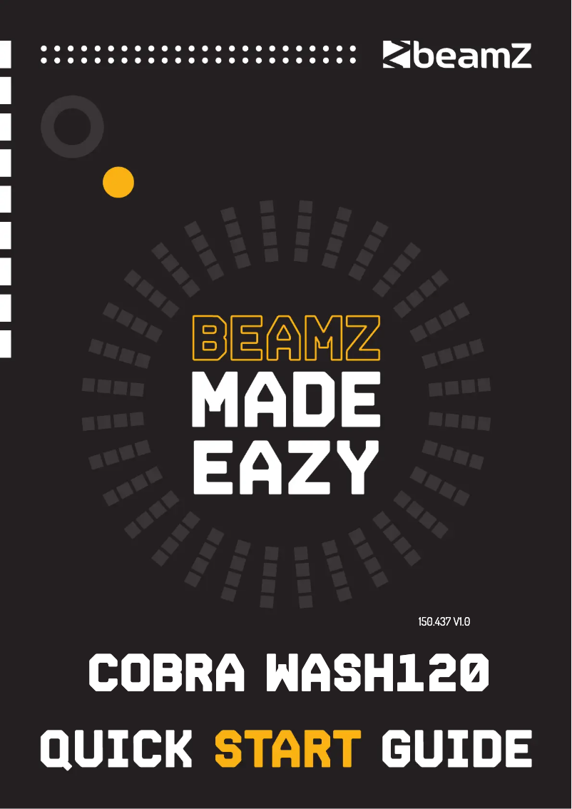Page n°1 - Guide de démarrage rapide BeamZ Cobra Wash120