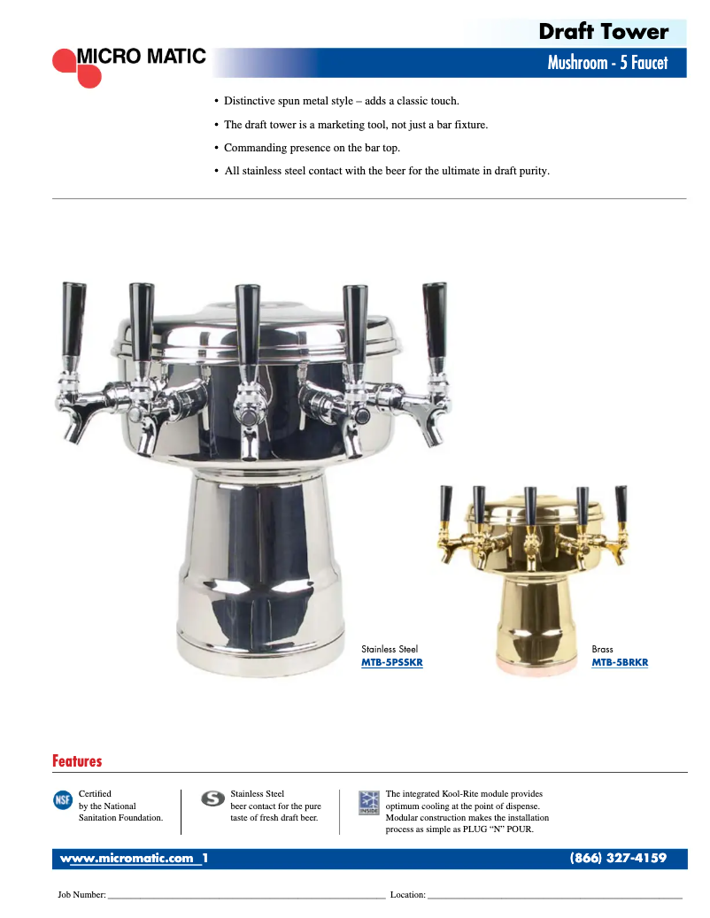 Page n°1 - Manuel utilisateur Micro Matic MTB-5KR