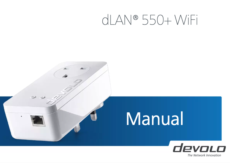 Page 1 de la notice Manuel utilisateur Devolo dLAN 550+ WiFi