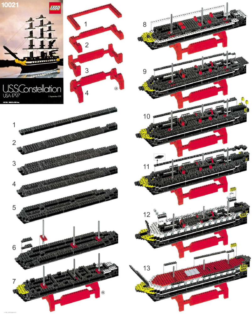 Page 1 de la notice Manuel utilisateur Lego USS Constellation (398)