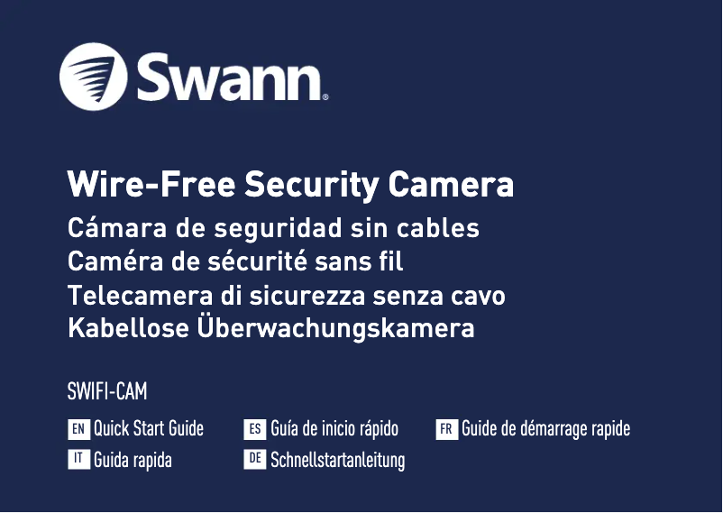 Página 1 del manual Guía de inicio rápido Swann SWIFI-CAMWPK5