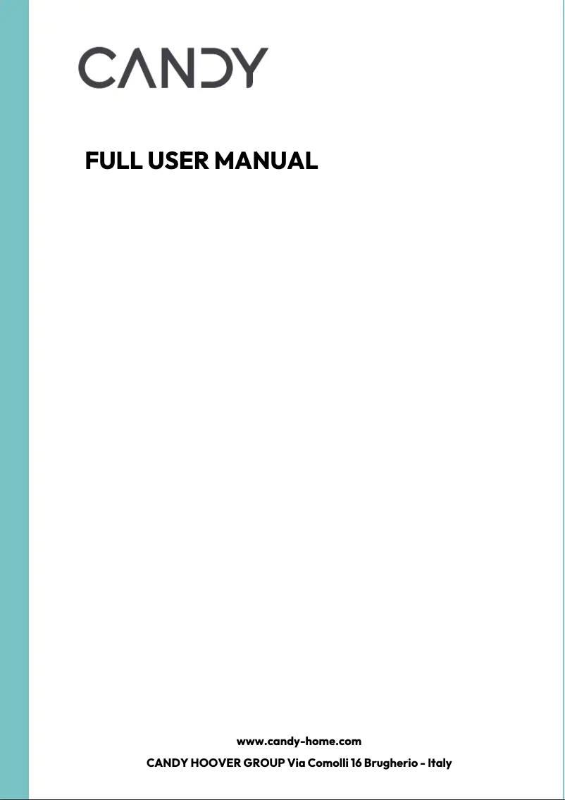 Page 1 de la notice Manuel utilisateur Candy CA6 NP3T3HTX