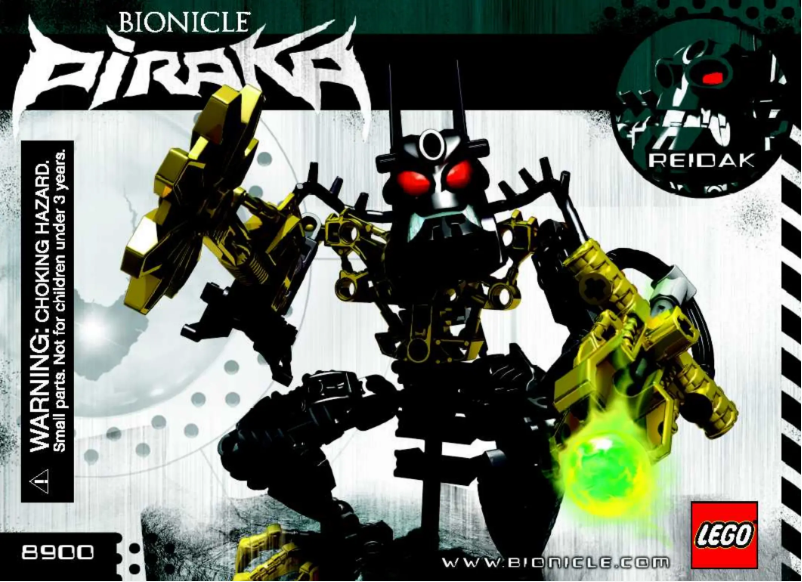 Page n°1 - Manuel utilisateur Lego Bionicle 8900