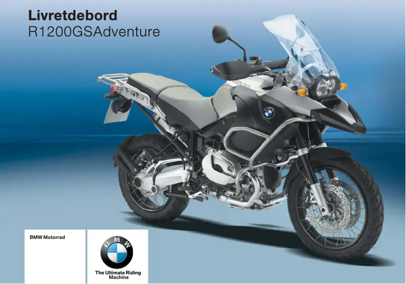 Image de la première page du manuel de l'appareil R 1200 GS Adventure (2006)