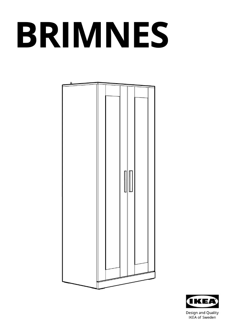 Página 1 del manual Manual de usuario Ikea BRIMNES 405.761.37