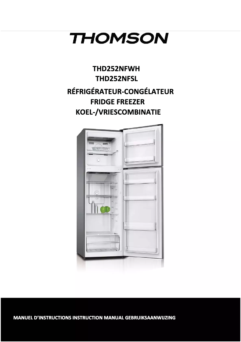 Image de la première page du manuel de l'appareil THD 252 NFWH