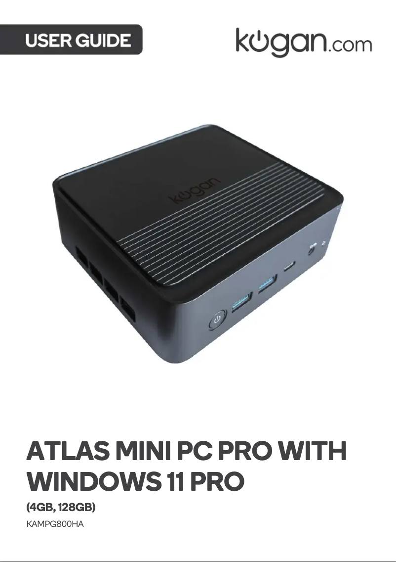 Image de la première page du manuel de l'appareil KAMPG800HA