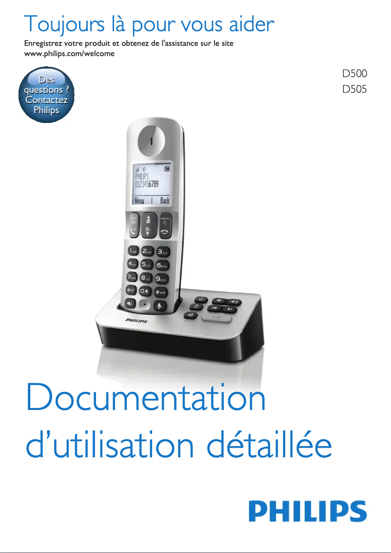 Página 1 del manual Manual de usuario Philips D505
