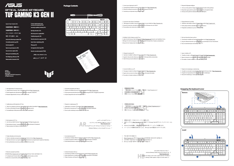 Page n°1 - Manuel utilisateur Asus TUF Gaming K3 Gen II