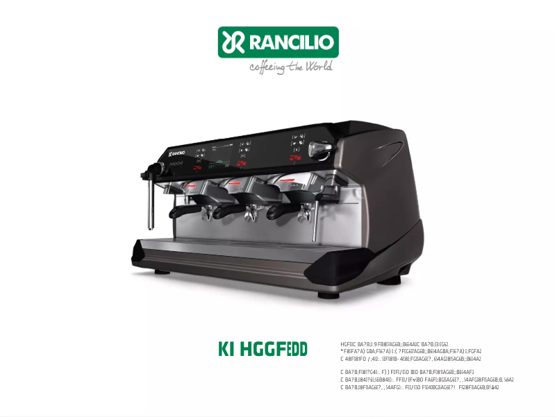 Page 1 de la notice Manuel utilisateur Rancilio Classe 11 USB