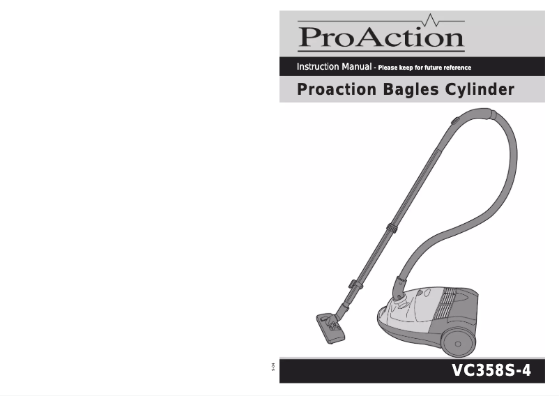 Page n°1 - Manuel utilisateur ProAction VC358S-4