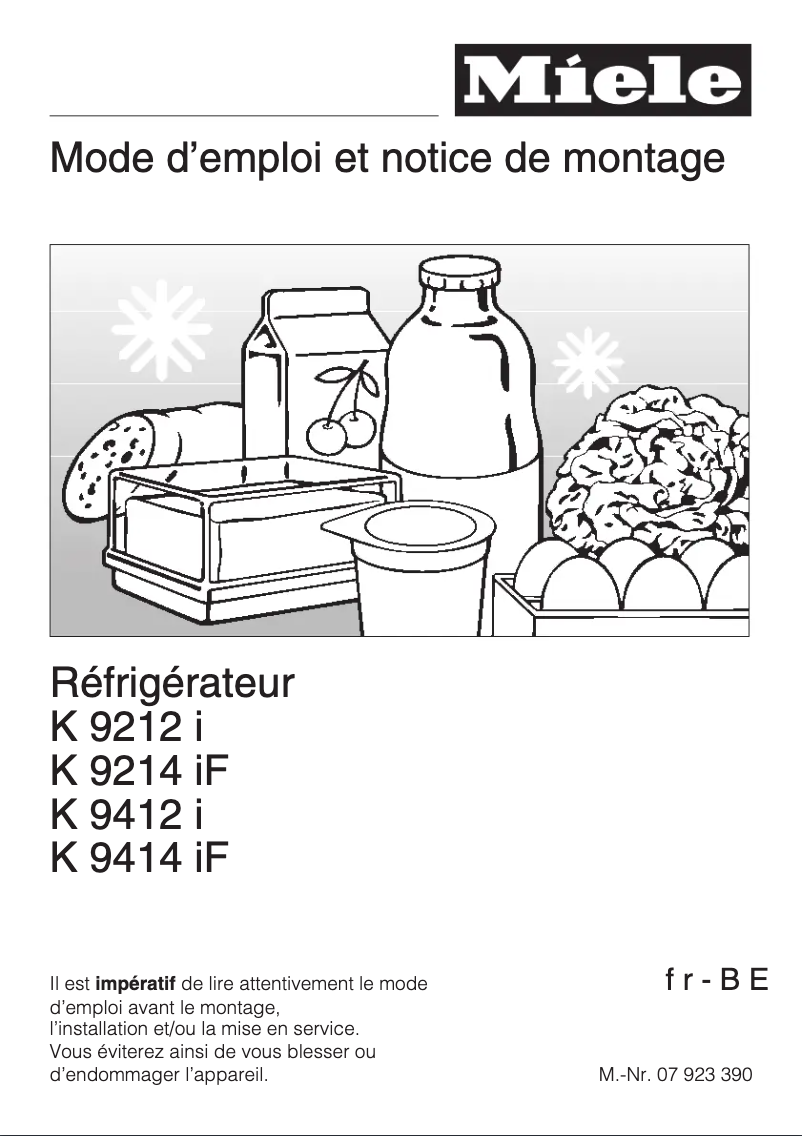 Image de la première page du manuel de l'appareil K 9412 i