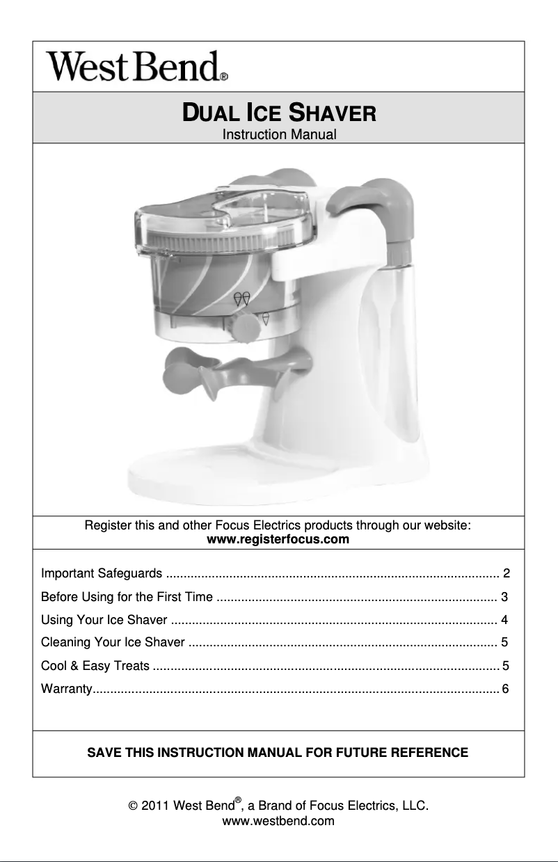 Image de la première page du manuel de l'appareil SIT10825