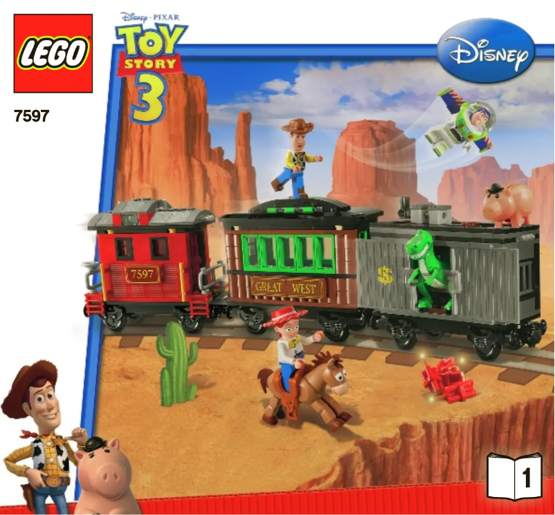 Page n°1 - Manuel utilisateur Lego Western Train Chase
