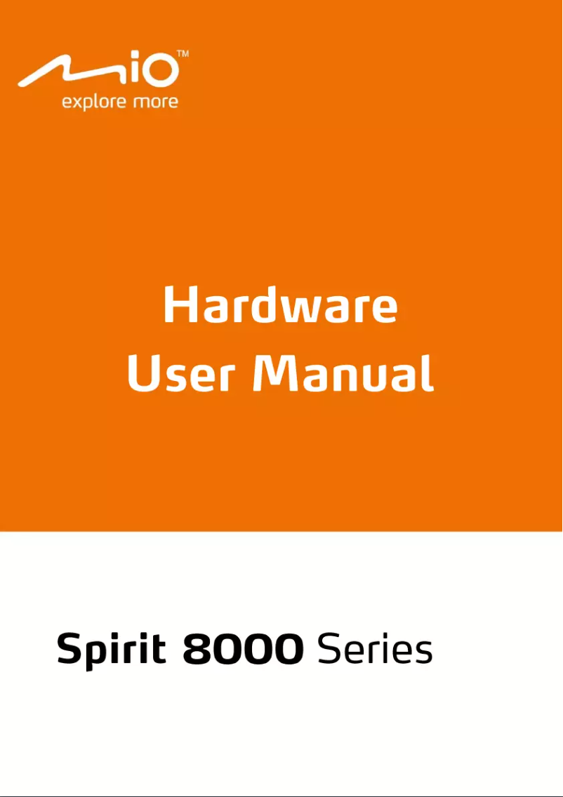 Image de la première page du manuel de l'appareil Spirit 8500 LM