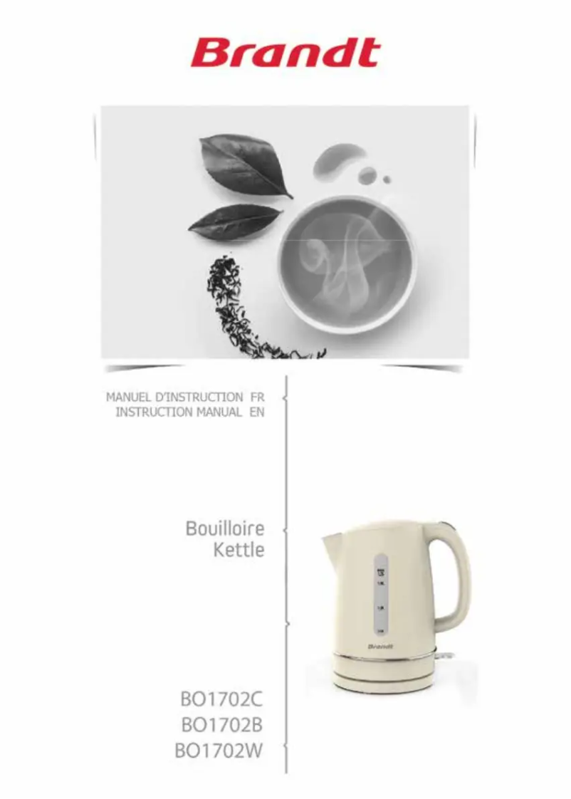 Image de la première page du manuel de l'appareil BO1702W