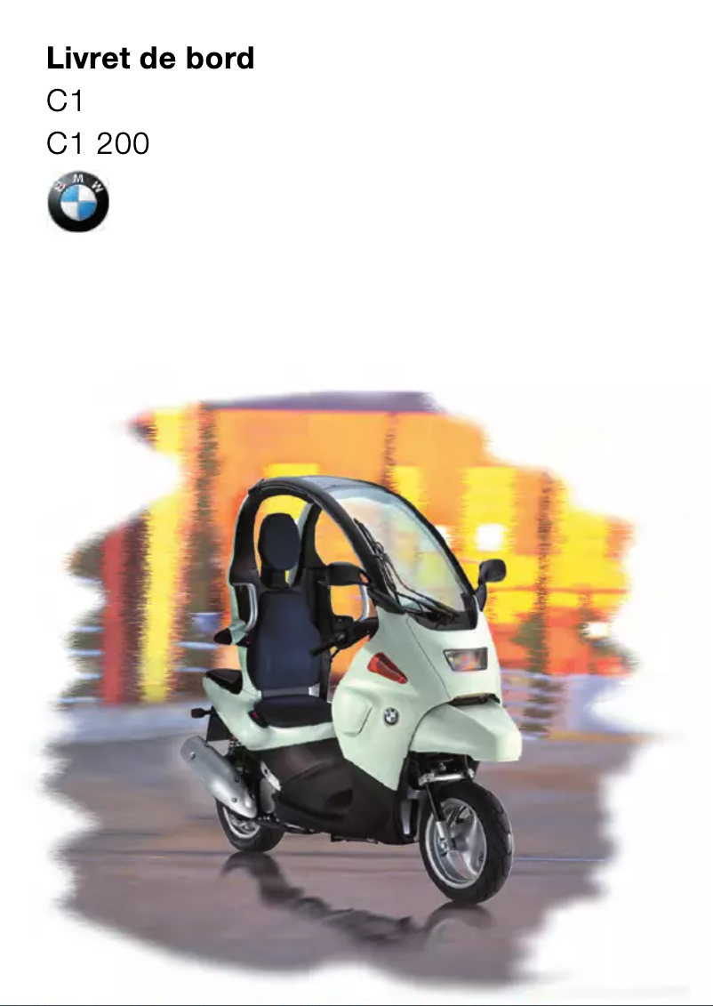 Page 1 of the manual User Manual BMW C1 (2000)