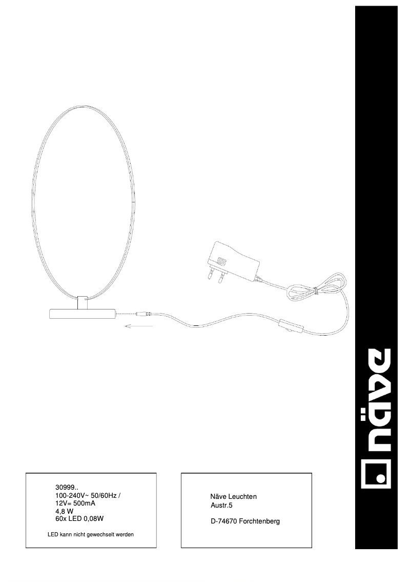 Image de la première page du manuel de l'appareil Universe