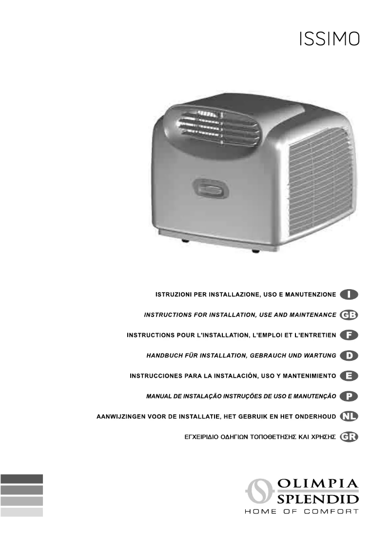 Página 1 del manual Manual de usuario Olimpia Splendid Issimo 2 12