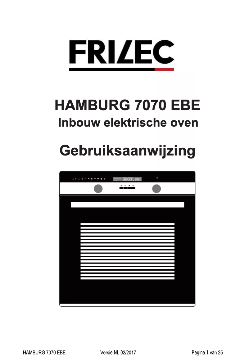 Image de la première page du manuel de l'appareil HAMBURG7070EBE