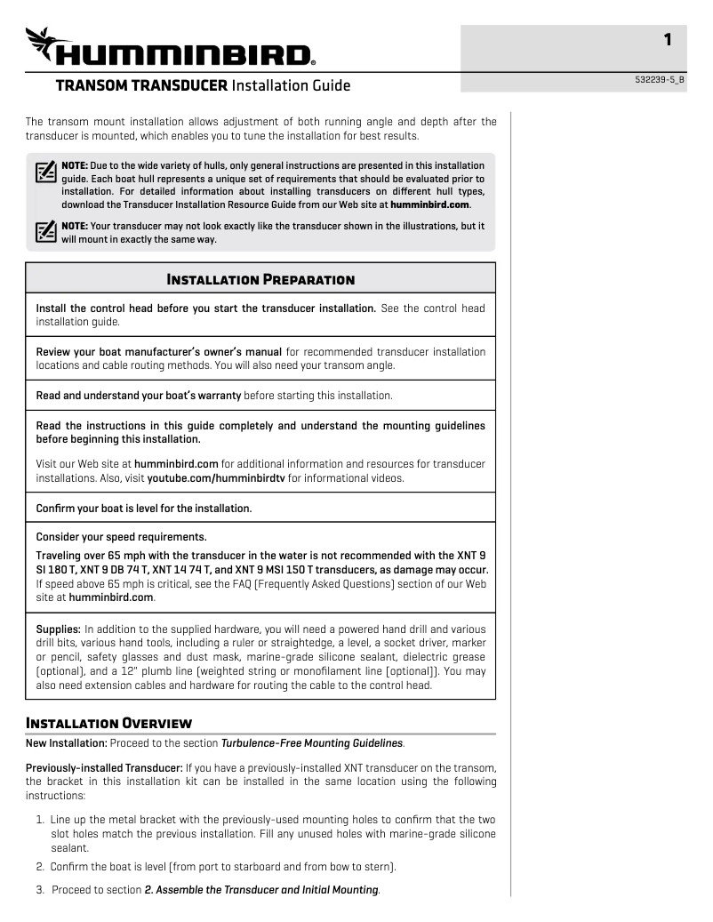 Imagen de la primera página del manual del dispositivo Helix 10 Chirp Mega DI+ GPS G4N