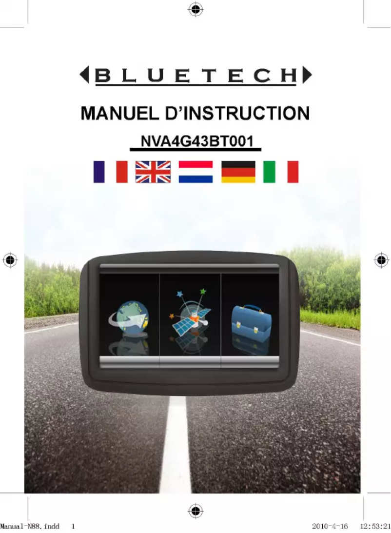 Page 1 de la notice Manuel utilisateur Bluetech NVA4G43BT