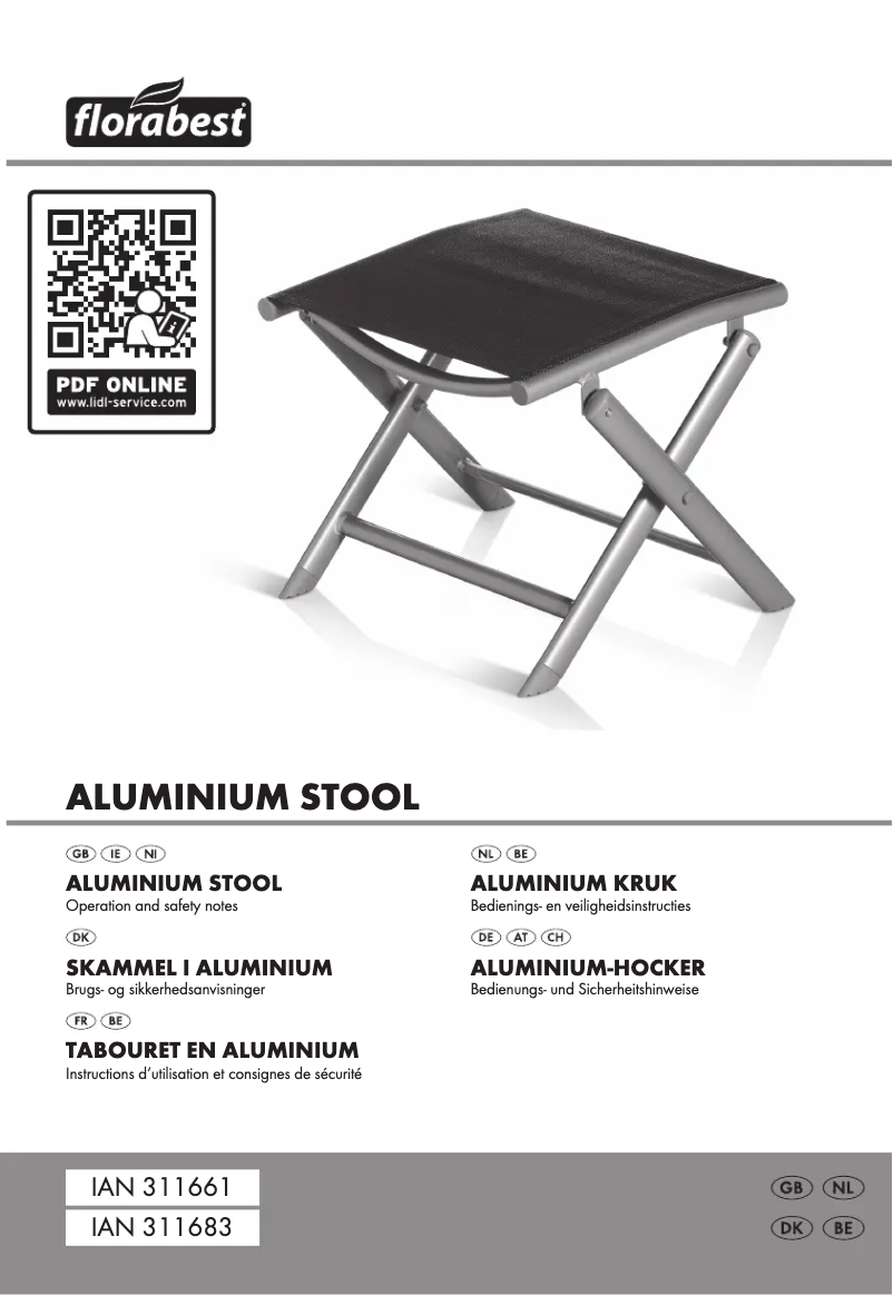 Page 1 de la notice Manuel utilisateur Florabest IAN 311683